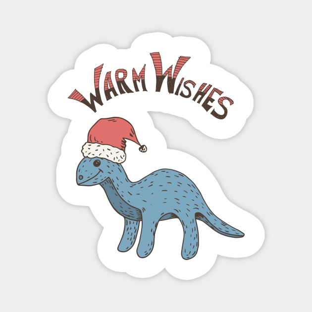 Warm Wishes Dino Magnet by SWON Design