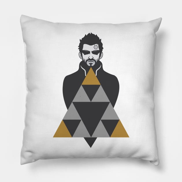 Adam Jensen Pillow by korstee