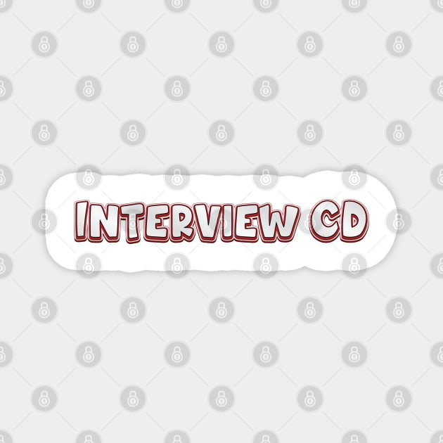 Interview CD (radiohead) Magnet by QinoDesign