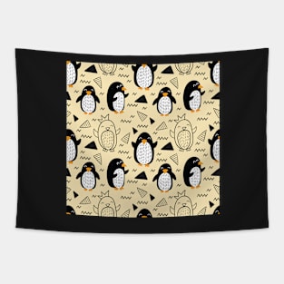 Happy Penguins Tapestry