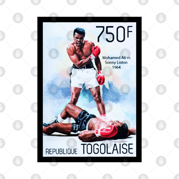 Muhammad Ali Postage Stamp by VintCam