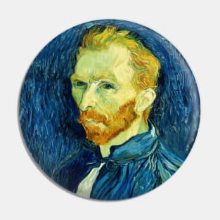 Self-Portrait, 1889 by Vincent Willem van Gogh Pin