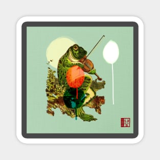 Frog Fiddler Magnet