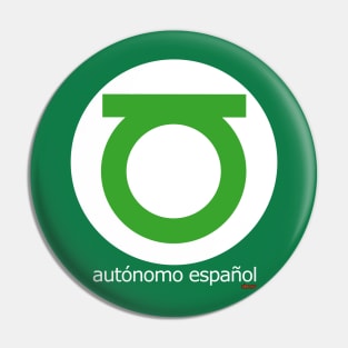 Autónomo linterna verde Pin