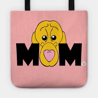 Dog Mom with yellow Lab Fritts Cartoons designs and Tees Tote