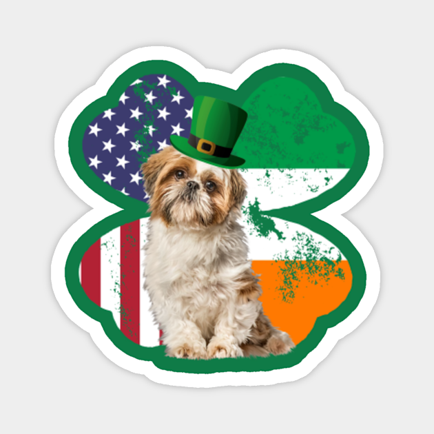 shih tzu st patricks day clip art