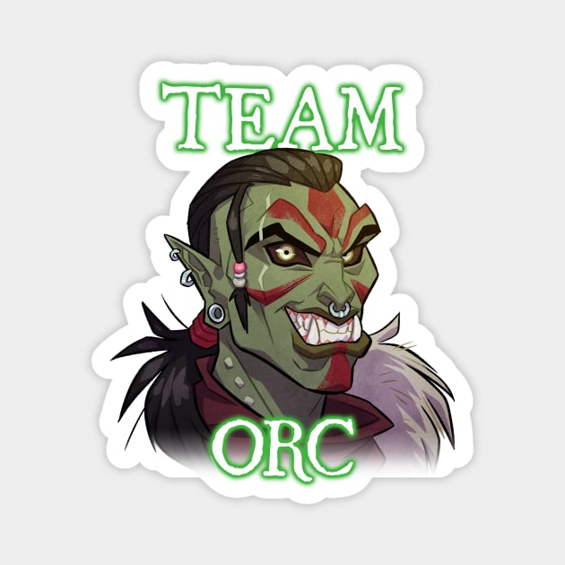 Team Orc Magnet by GalooGameLady