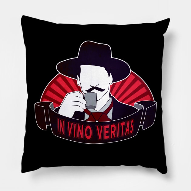 IN VINO VERITAS Pillow by pitnerd