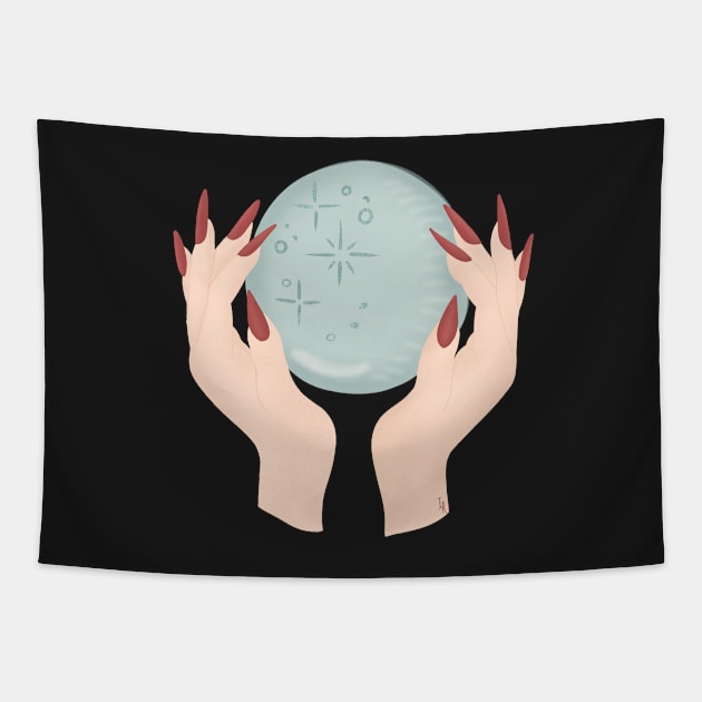 Crystal ball Tapestry by Romane1004