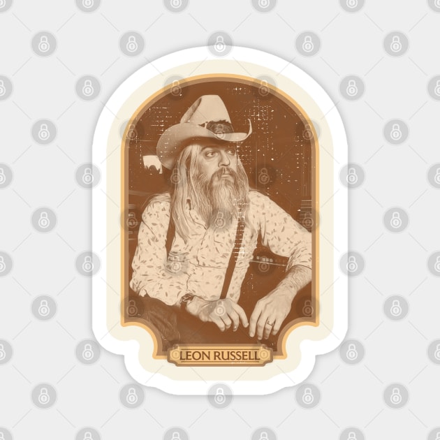 Leon Russell Sepia Tribute Magnet by darklordpug