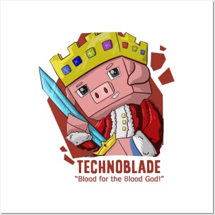 King Technoblade Never Dies - Minecraft Art Board Print for Sale