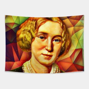 George Eliot Snow Portrait | George Eliot Snow Artwork 9 Tapestry