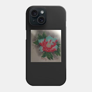 Peony tattoo Phone Case