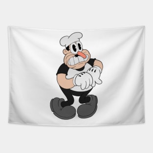 Peppino Spaghetti in 1930s rubberhose cuphead cartoon style Tapestry