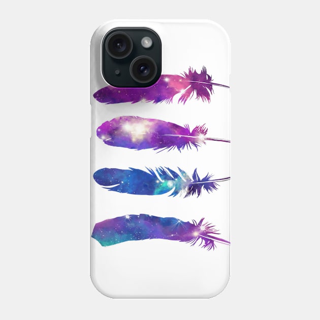 feathers Phone Case by BekimART