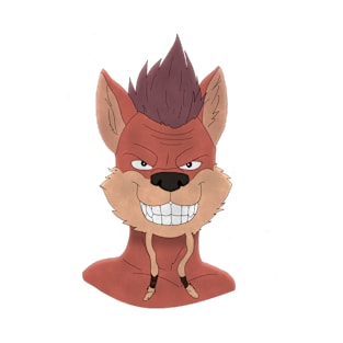 Anthro fox face T-Shirt