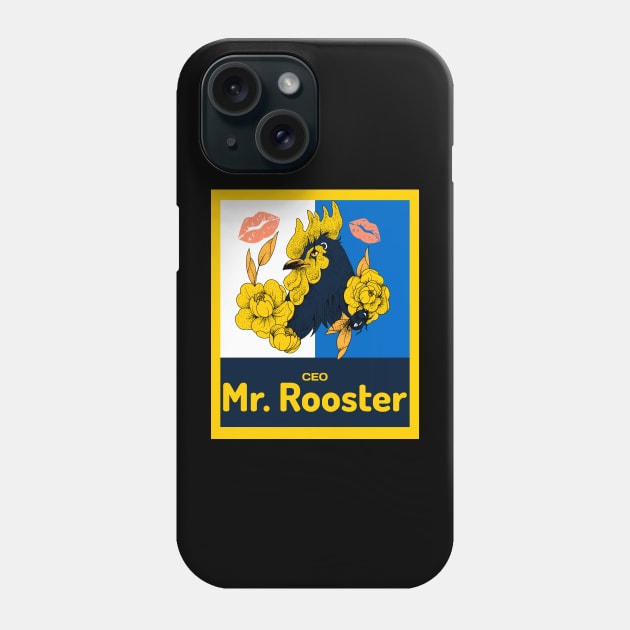 CEO Mr. Rooster Phone Case by 90s Summer.co