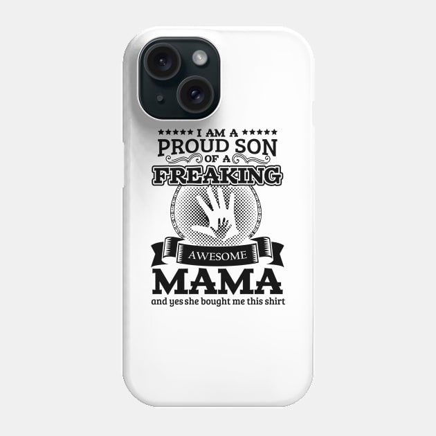 Family mom son tshirt Phone Case by HBfunshirts