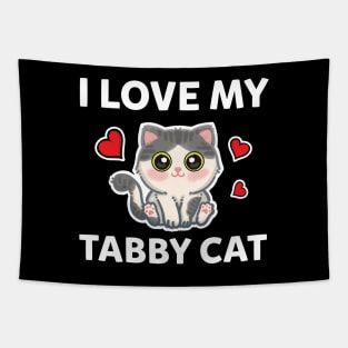 I love my Tabby cat Tapestry