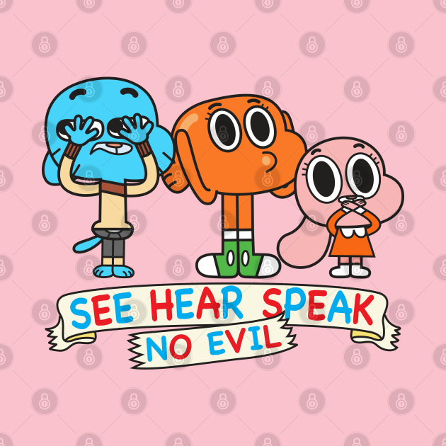 Discover Gumball Darwin Anais No Evil - Gumball - T-Shirt