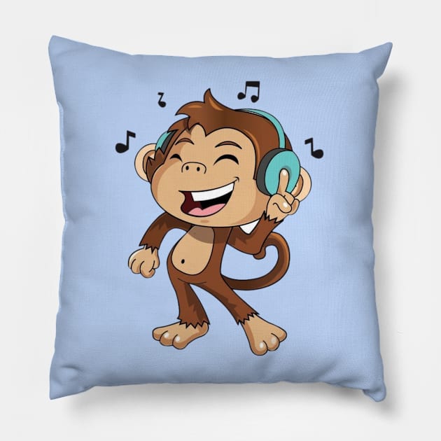 The monkey music Pillow by Soul.fit