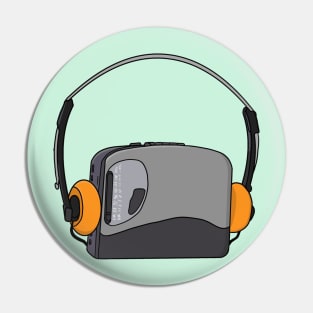 Cool Portable Cassette Audio Player Pin