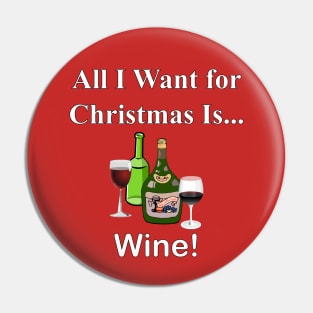 Christmas Wine Pin