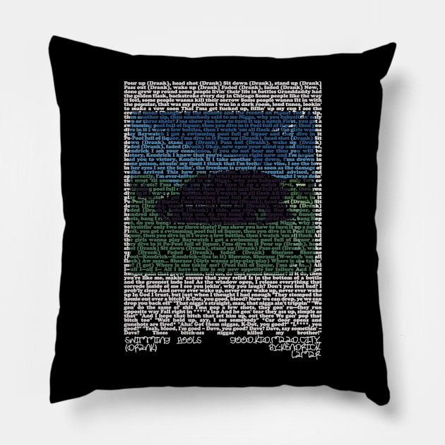 Swimming Pools (Drank) lyrics Pillow by bel designs