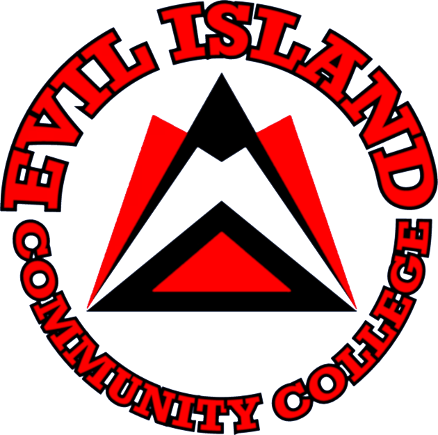 Evil Island Community College Kids T-Shirt by Manatee Max