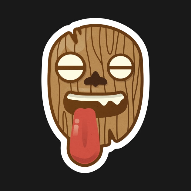 Wooden Tiki Mask, Vector by msharris22