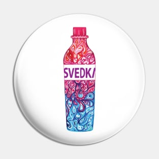 Svedka Vodka Illustration Pin