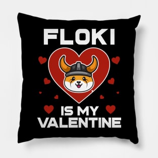 Floki Inu Coin Is My Valentine To The Moon Floki Army Crypto Token Cryptocurrency Blockchain Wallet Birthday Gift For Men Women Kids Pillow