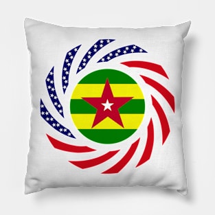 Togolese American Multinational Patriot Flag Series Pillow