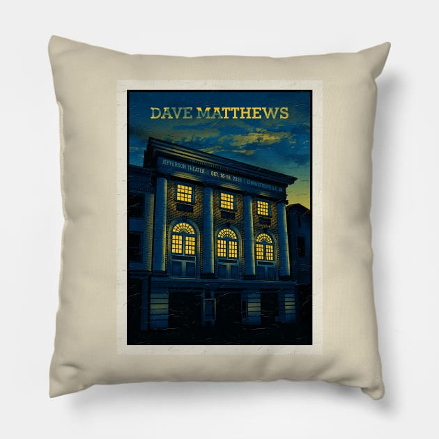 DMB JEFFERSON THEATER 2020 Pillow by gundalaheros