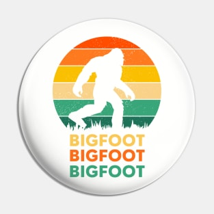 Bigfoot Enthusiast Tee, 70's Style Sasquatch Shirt, Fun Outdoors Apparel, Unique Gift for Cryptozoology Fans Pin