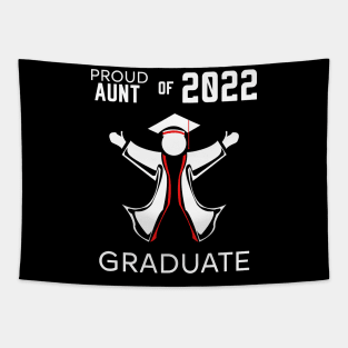 Proud aunt of 2022 graduate red Tapestry