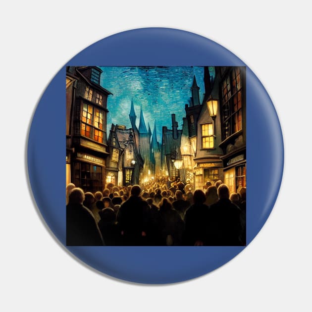 Starry Night in Diagon Alley Pin by Grassroots Green