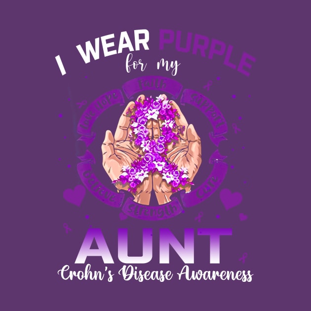 I Wear Purple For My Aunt Crohn's Disease Awareness by thavylanita