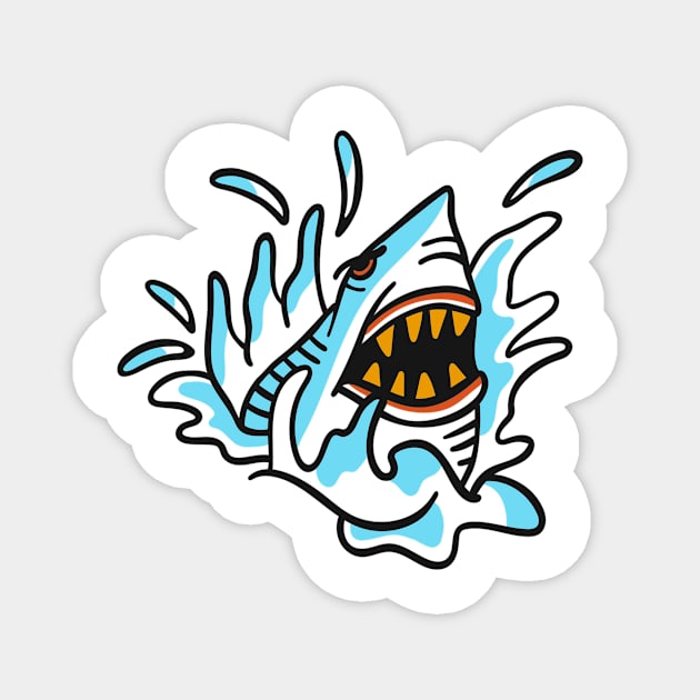 Shark jaws vintage Magnet by aboss