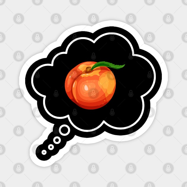 Retro Peach Magnet by Rev Store