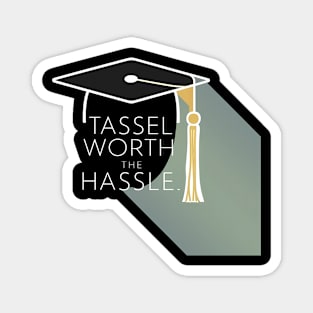 Graduation "Tassel Worth Hassle", Retro Design Magnet