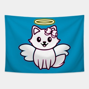 cute angel cat , cat mom angel, perfect gift for birthday , mothers day ..., cat mom angel Tapestry