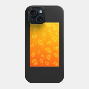 PUMPKIN SKULLS CARD Phone Case