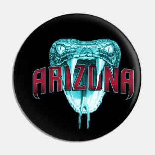 Arizona Fangs Teal Pin