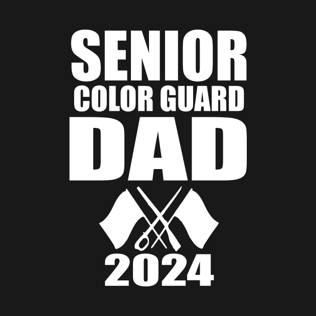 2024 Senior Color Guard dad Class of 2024 Marching Band Flag by Giftyshoop