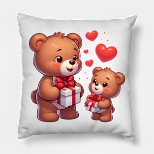 Valentine's Cartoon Delights Pillow