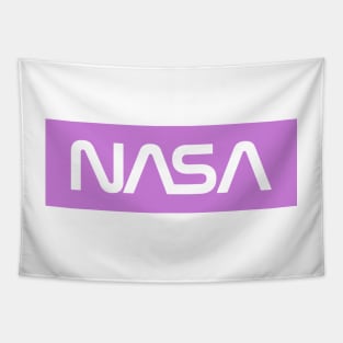 NASA Box Logo - Purple 2 Tapestry