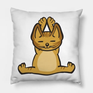 Cat In Different Yoga Poses Pillow