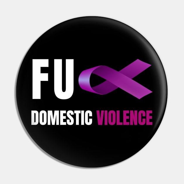 Domestic Violence Awareness Support Pin by tantodesign