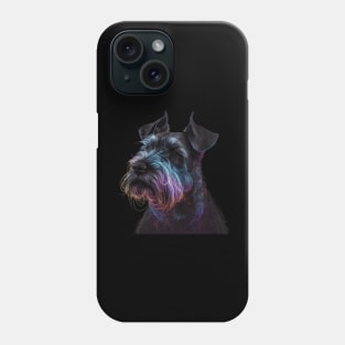 Neon Miniature Schnauzer Phone Case